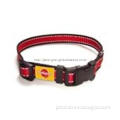 Hot sale weaved tape Dog Collars and Leashes with safety buckle
